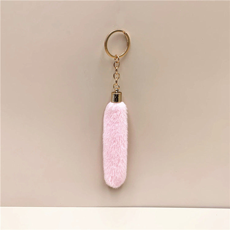 Wholesale Metal Tassel Plush Creative Keychain